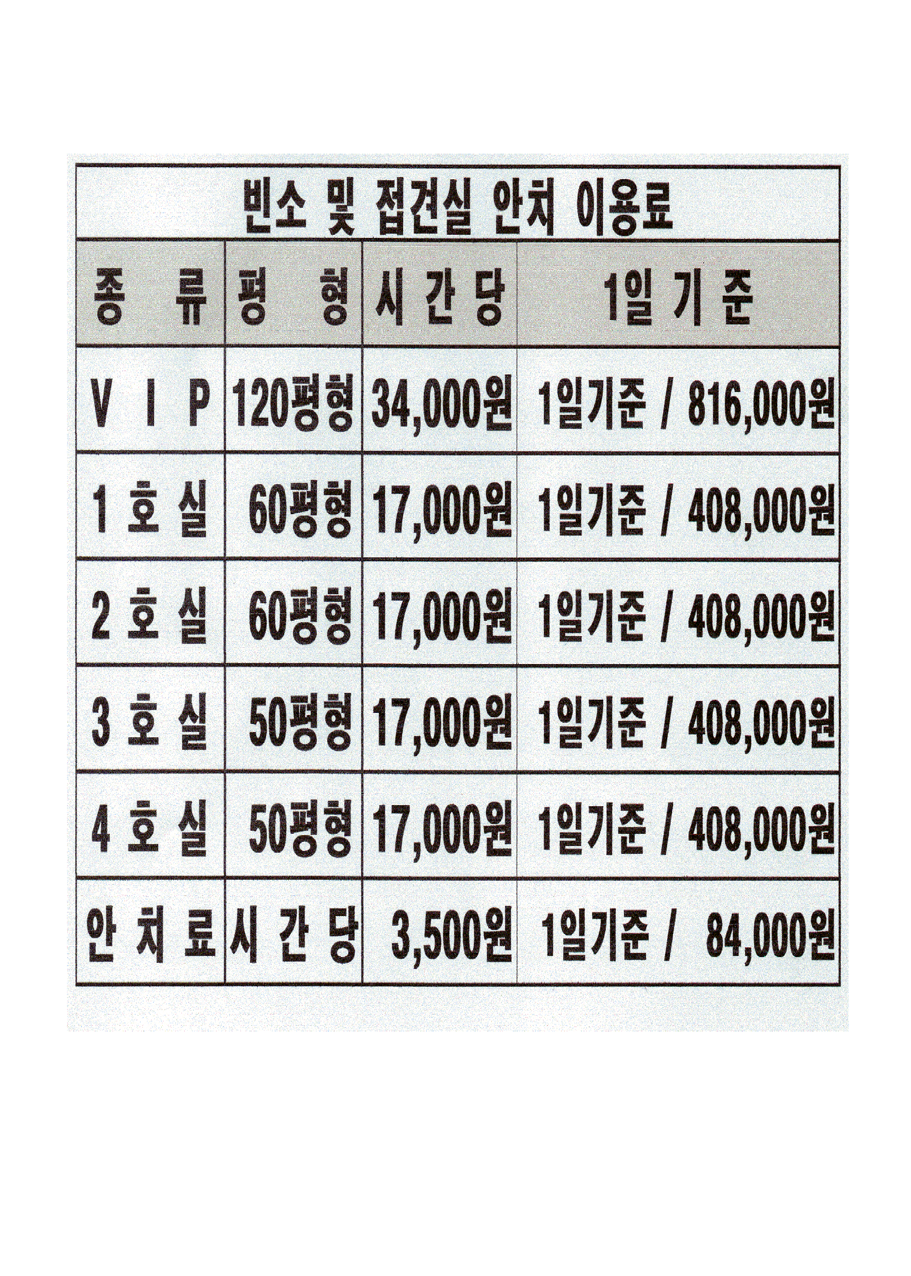 이천송산장례식장 식당 및 편의시설 - 경기도 이천시